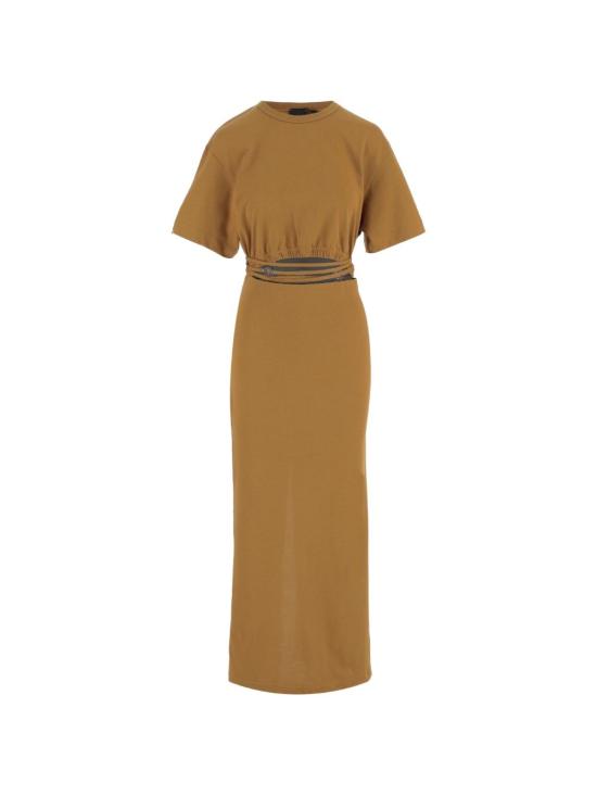 26SS 핑코 미디 원피스 106908 A3ARL25 Brown - PINKO