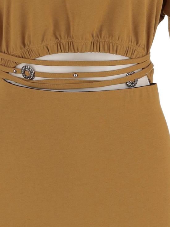 26SS 핑코 미디 원피스 106908 A3ARL25 Brown - PINKO