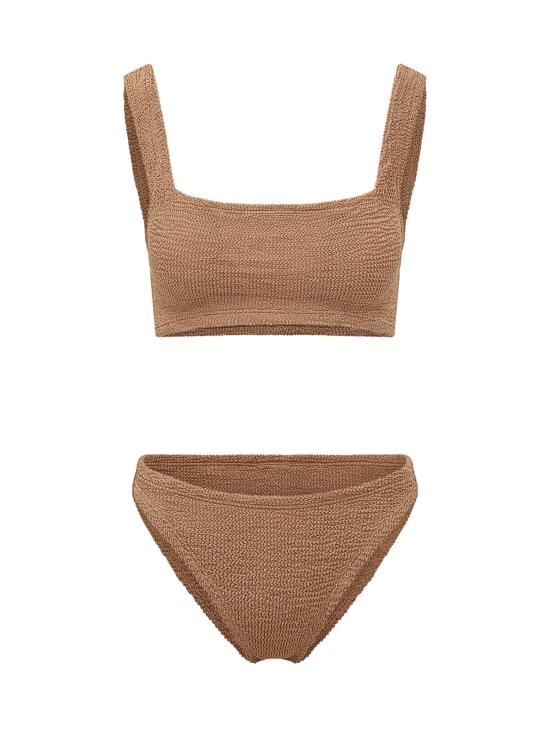 26SS 훈자 지 의류 BXANDRACR METALLIC COCOA