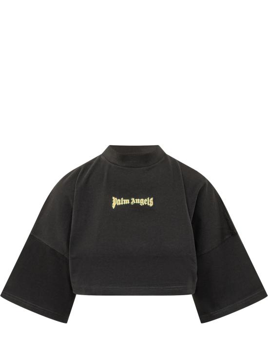 26SS 팜앤젤스 반팔 티셔츠 PWAA054S26JER003 1018 BLACK YELLOW