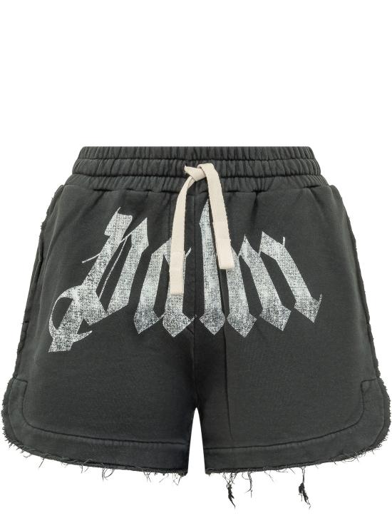 26SS 팜앤젤스 숏팬츠 PWCI017S26FLE001 1003 BLACK OFF WHITE