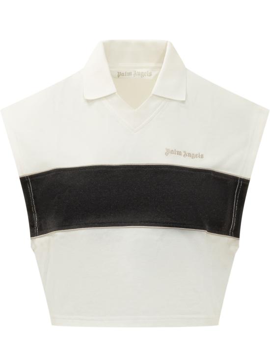 26SS 팜앤젤스 폴로 티셔츠 PWGB017S26FAB001 0310 OFF WHITE BLACK