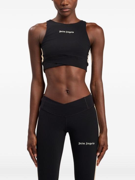 26SS 팜앤젤스 트레이닝 티셔츠 PWVO039S26 FAB0011003 Black off white - PALM ANGELS