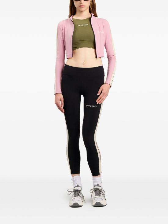 26SS 팜앤젤스 레깅스 PWVG001S26 FAB0011003 Black off white - PALM ANGELS