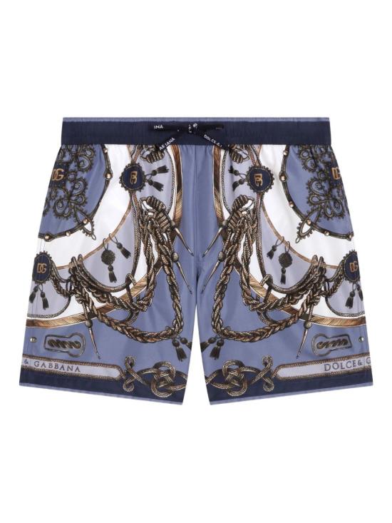26SS [키즈] 돌체앤가바나 팬티 L4J850 ON0COHT5XB Avio - DOLCE & GABBANA