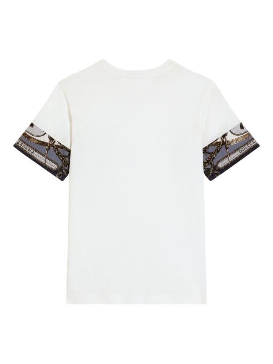 26SS [키즈] 돌체앤가바나 티셔츠 L4JTJV II7JWHT5XB Avio - DOLCE & GABBANA
