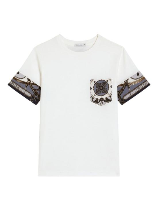 26SS [키즈] 돌체앤가바나 티셔츠 L4JTJV II7JWHT5XB Avio - DOLCE & GABBANA