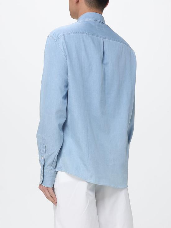 26SS 브루넬로 쿠치넬리 셔츠 MR6830621 C008 Gnawed Blue - BRUNELLO CUCINELLI