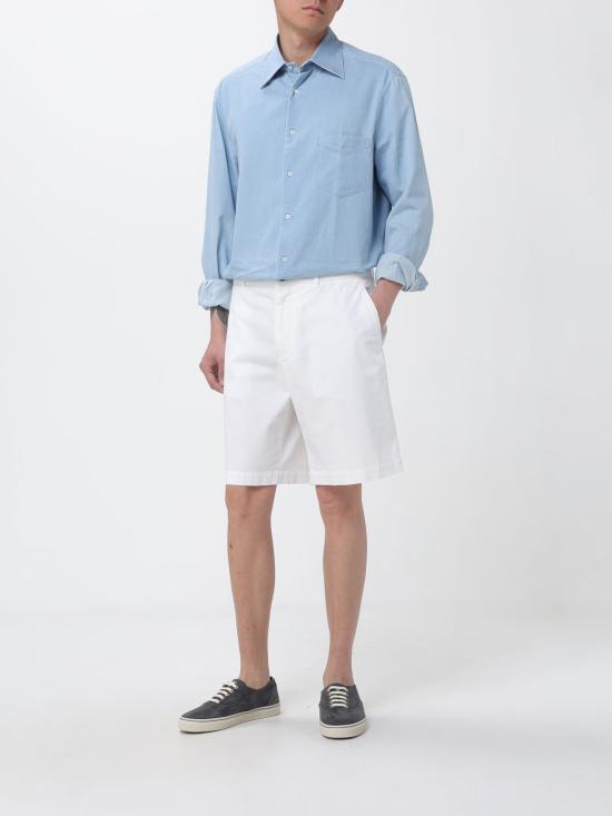 26SS 브루넬로 쿠치넬리 셔츠 MR6830621 C008 Gnawed Blue - BRUNELLO CUCINELLI