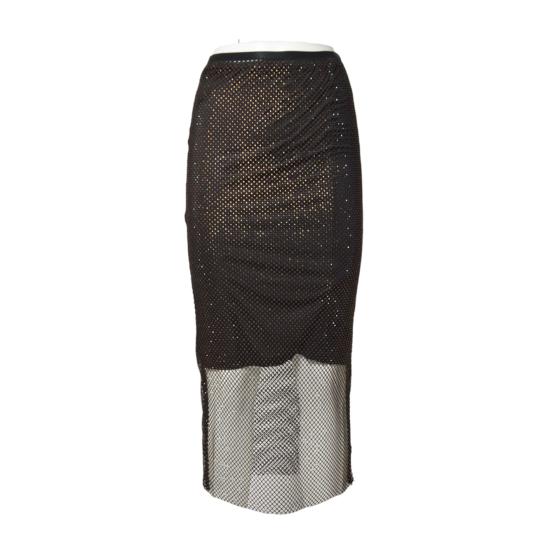 26SS 스포트막스 미디 스커트 2522776021600 003 Nero