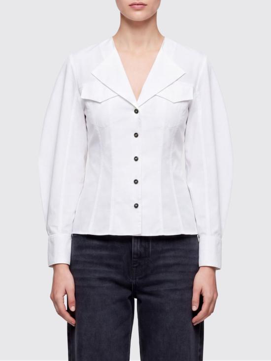 26SS 가니 셔츠 A1040353 151 White