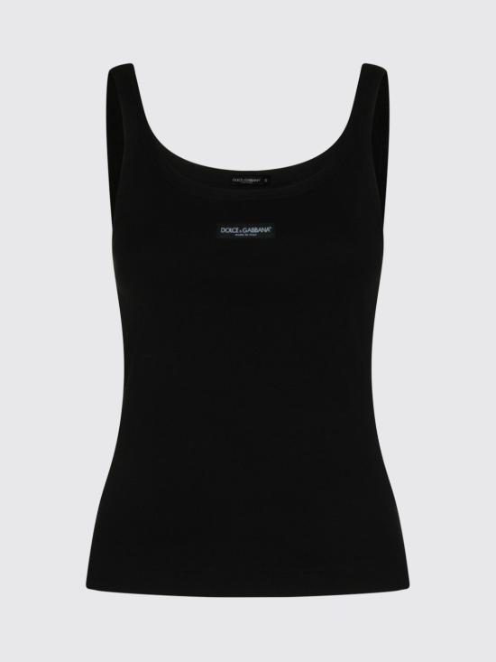 26SS 돌체앤가바나 립드 탱크탑 F8W45TFU7AV N0000 Black - DOLCE & GABBANA