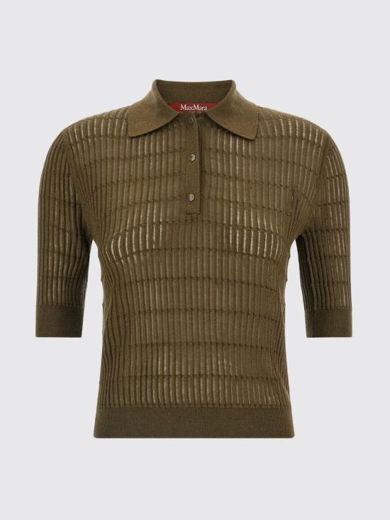 26SS 막스마라 스튜디오 폴로 티셔츠 2616361051600 007 Green