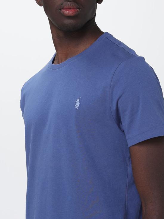 26SS 폴로 랄프로렌 포니로고 자수 반팔 티셔츠 710671438 453 Blue - POLO RALPH LAUREN