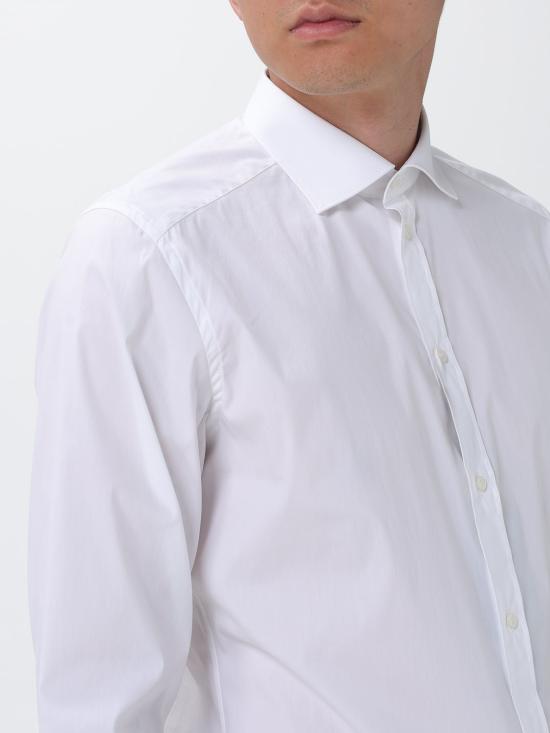 26SS 돌체앤가바나 스트레치 포플린 마티니 셔츠 G5OI6TFUMRY W0800 White - DOLCE & GABBANA