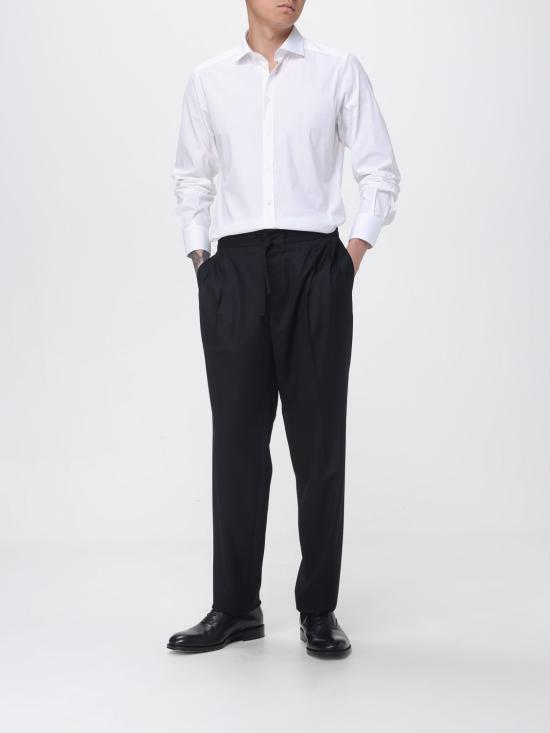 26SS 돌체앤가바나 스트레치 포플린 마티니 셔츠 G5OI6TFUMRY W0800 White - DOLCE & GABBANA