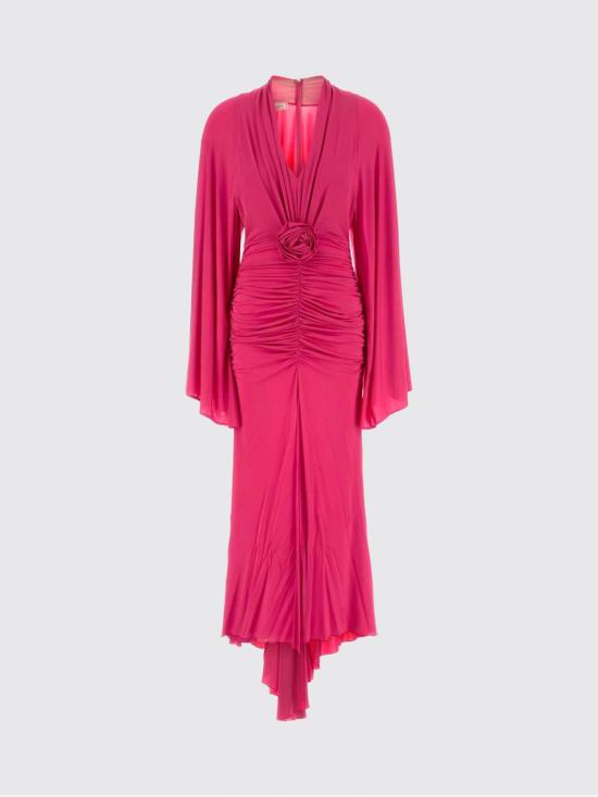26SS 블루마린 롱 원피스 4A489A N0736 Red - BLUMARINE