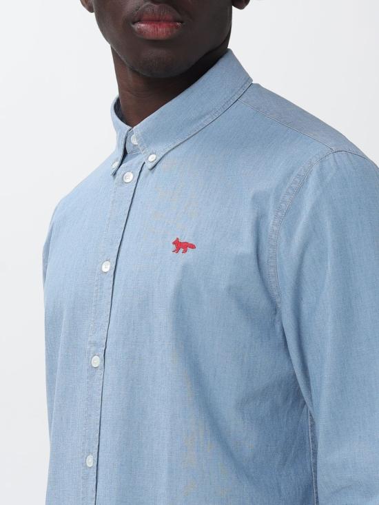 26SS 메종키츠네 셔츠 QM00426WC5006 0434 Blue - MAISON KITSUNE