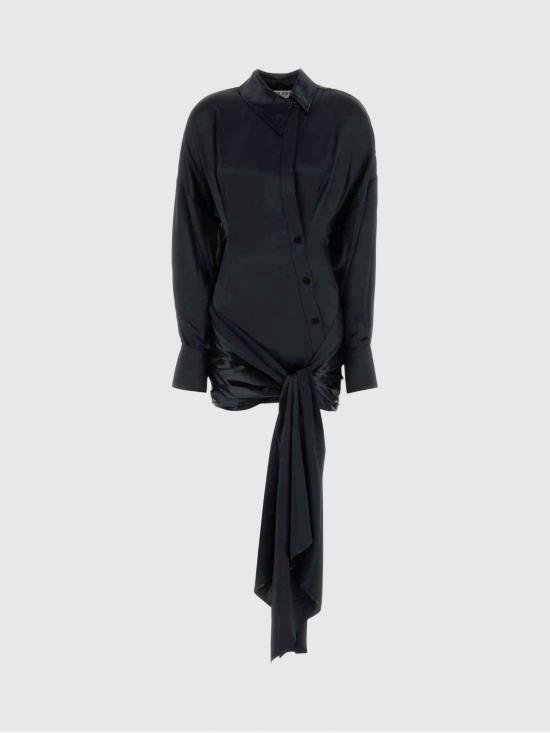 26SS 디 아티코 롱 원피스 260WCA00464VVV102AA 100 Black - THE ATTICO