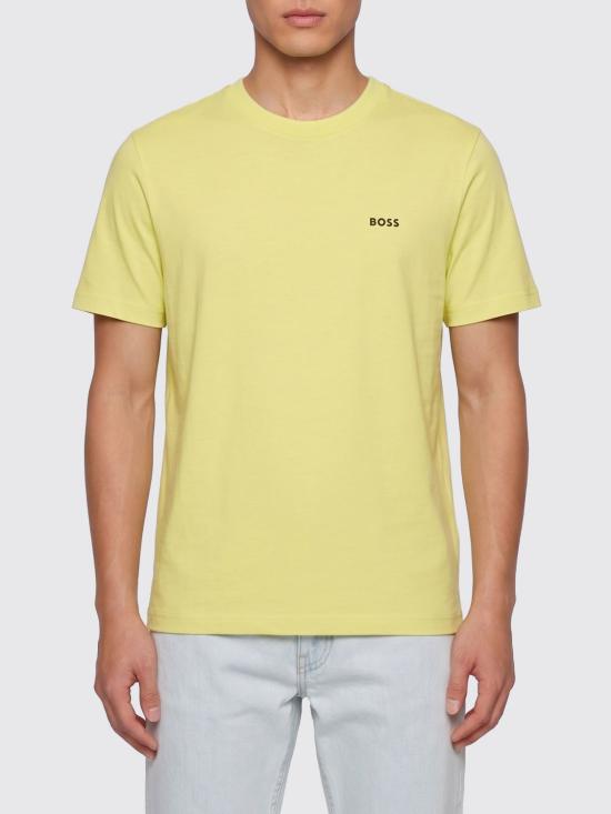 26SS 보스 반팔 티셔츠 50506373 758 Yellow