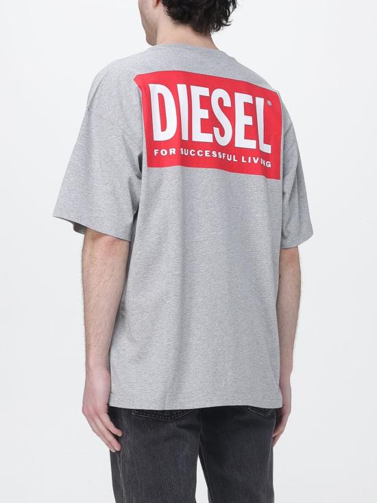 26SS 디젤 t-boxt-bisk 반팔 티셔츠 A200360EPCA 9CB Grey - DIESEL