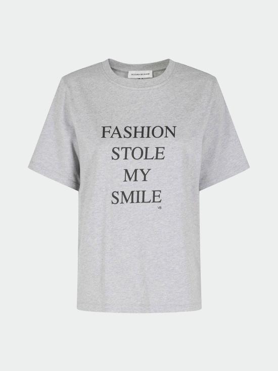 26SS 빅토리아 베컴 반팔 티셔츠 1322JTS004130B 9820 Grey - VICTORIA BECKHAM