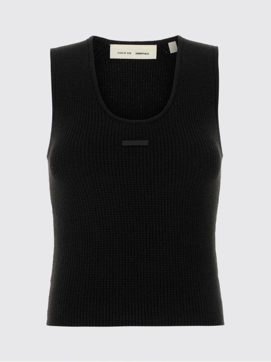 26SS 피어오브갓 반팔 티셔츠 192HO259251FW VINTAGE Black - FEAR OF GOD