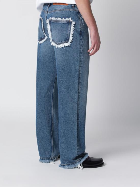 26SS 세퍼 데님 팬츠 MSS25FRAYEDCUT DAR Blue - SEFR