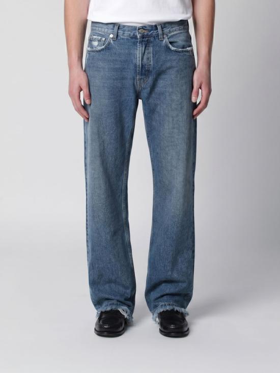 26SS 세퍼 데님 팬츠 MSS25FRAYEDCUT DAR Blue