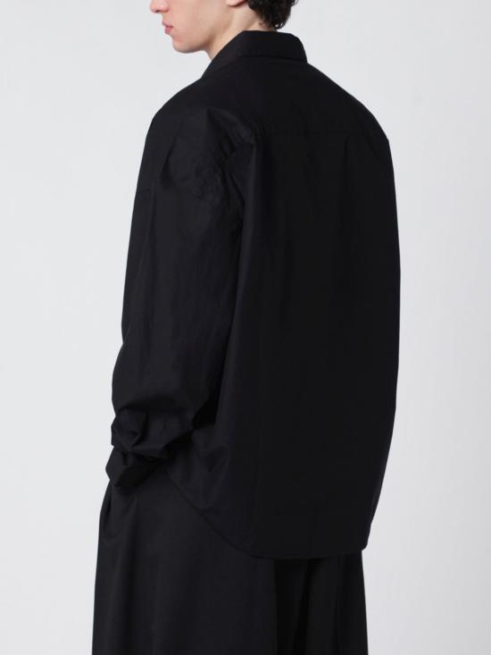 26SS 엔타이어 스튜디오 셔츠 ESSS26SR01012 0015 Black - ENTIRE STUDIOS