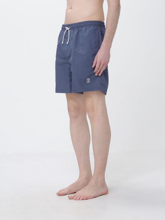 26SS 브루넬로 쿠치넬리 로고 스윔 팬츠 MW817043 CTM75 Blue 1 - BRUNELLO CUCINELLI