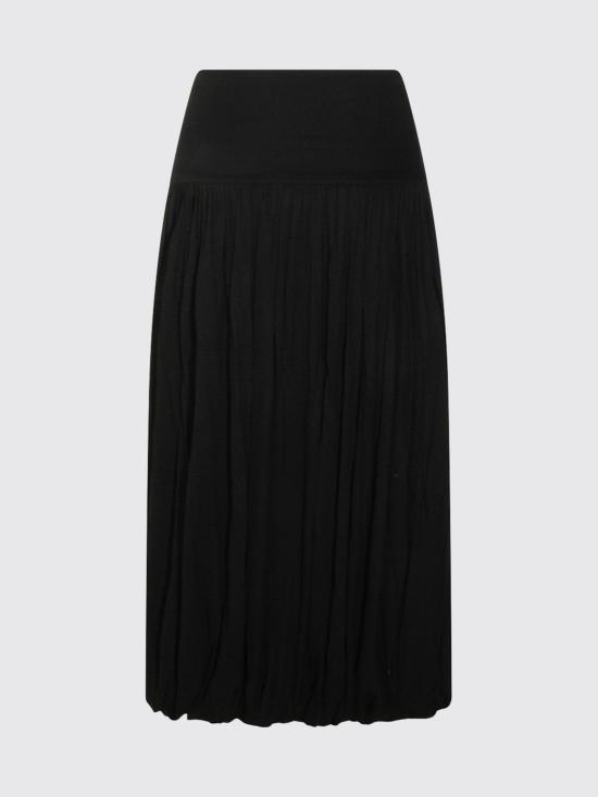 26SS 토템 롱 스커트 262WRB0395FB0635 001 Black - TOTEME