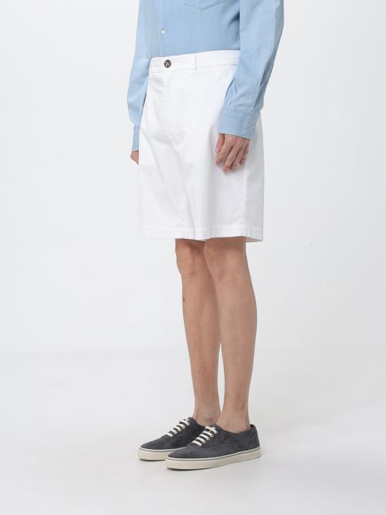 26SS 브루넬로 쿠치넬리 숏팬츠 M289LU0010 C2200 White - BRUNELLO CUCINELLI