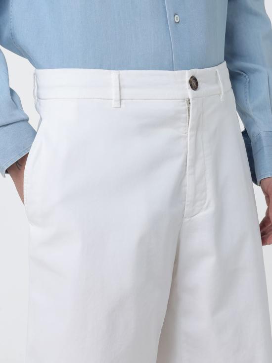 26SS 브루넬로 쿠치넬리 숏팬츠 M289LU0010 C2200 White - BRUNELLO CUCINELLI