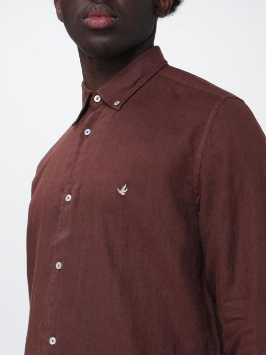 26SS 브룩스 필드 셔츠 202A S076 0986 Brown - BROOKSFIELD