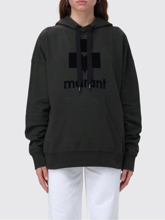 26SS 이자벨마랑에뚜왈 만셀 오버사이즈 후드 스웨트셔츠 SW0001FAA1M07E 02FK Black