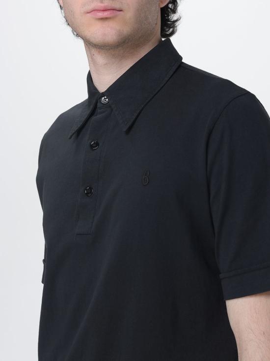 26SS MM6 메종마르지엘라 폴로 티셔츠 SH2GL0011M20108 900 Black - MM6 MAISON MARGIELA
