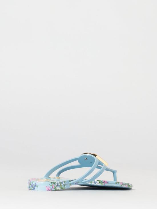 26SS 돌체앤가바나 러버 비치웨어 슬라이드 CW2418AY850 HC5XL Gnawed Blue - DOLCE & GABBANA