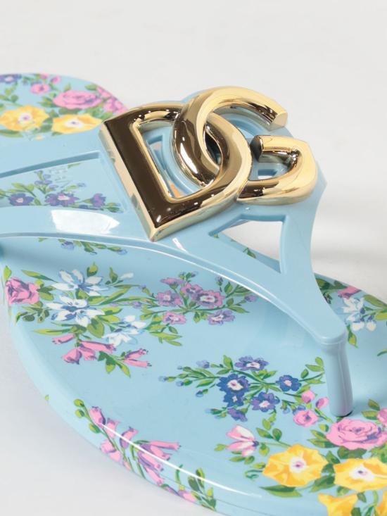 26SS 돌체앤가바나 러버 비치웨어 슬라이드 CW2418AY850 HC5XL Gnawed Blue - DOLCE & GABBANA