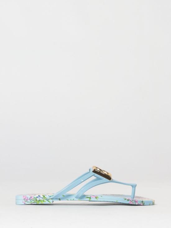 26SS 돌체앤가바나 러버 비치웨어 슬라이드 CW2418AY850 HC5XL Gnawed Blue