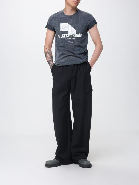 26SS 돌체앤가바나 반팔 티셔츠 G8RN8TG7POI N0000 Black - DOLCE & GABBANA