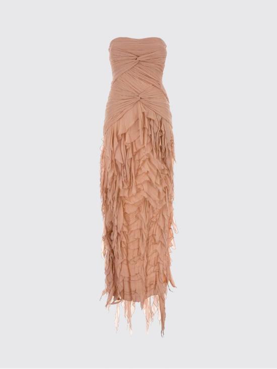 26SS 블루마린 롱 원피스 4A408A N0820 Pink - BLUMARINE