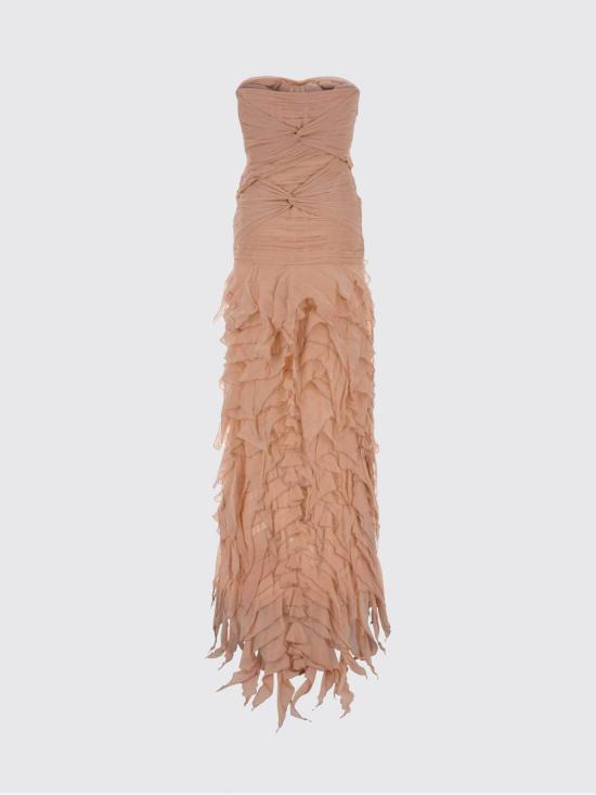 26SS 블루마린 롱 원피스 4A408A N0820 Pink - BLUMARINE