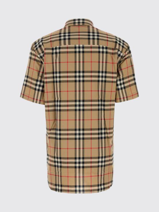 26SS 버버리 체크 코튼 셔츠 8079587 Beige - BURBERRY