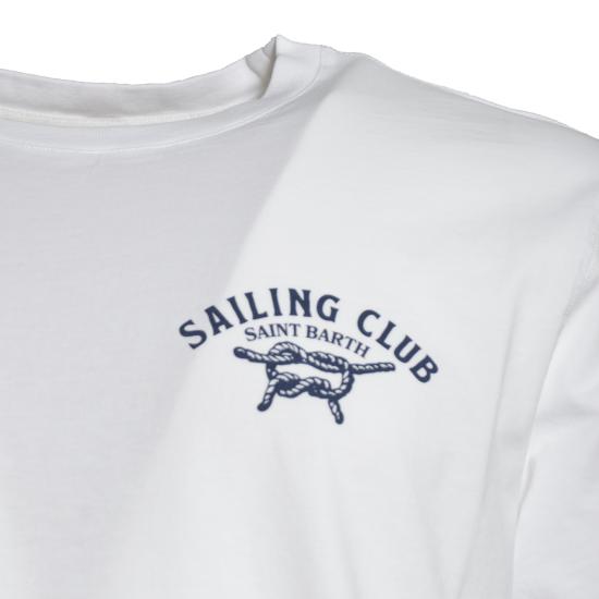 26SS 세인트바쓰 반팔 티셔츠 PRL0002 00836L01NSAILING Bianco - MC2 SAINT BARTH