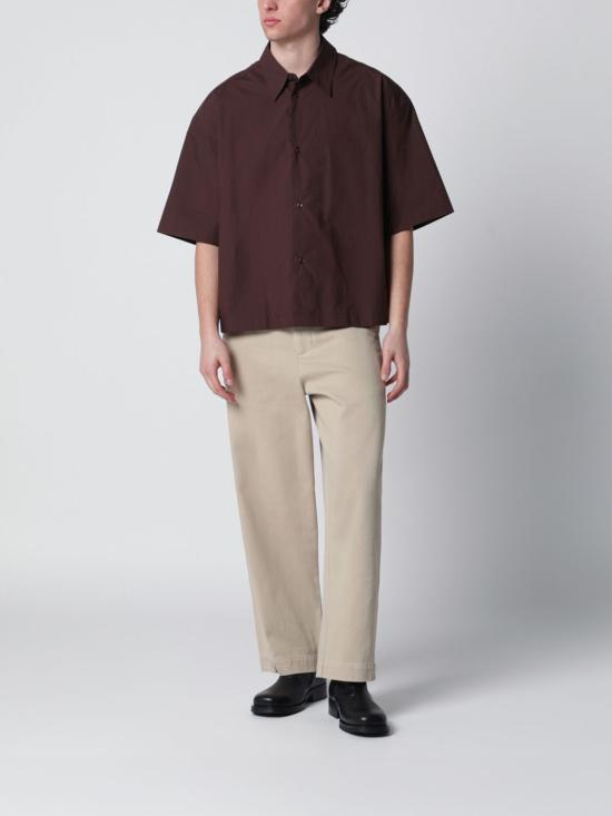 26SS 스튜디오 니콜슨 셔츠 SANKOSNM1267 Cocoa - STUDIO NICHOLSON