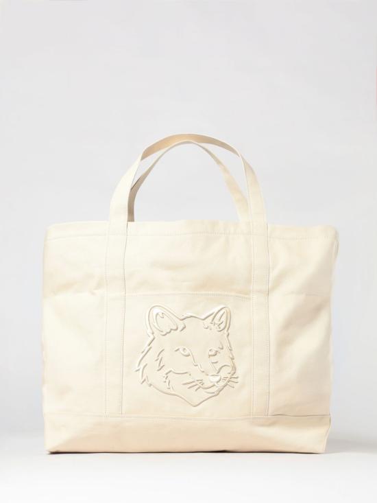 26SS 메종키츠네 폭스 헤드 XL 토트백 LW05105WW0107 0432 Beige
