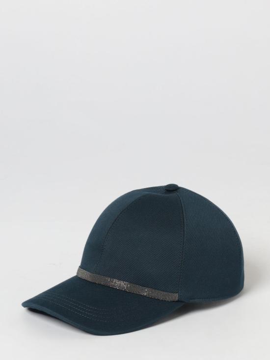 26SS 브루넬로 쿠치넬리 모자 MCAP90011 C4224 Blue