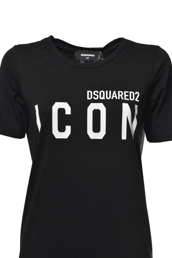 26SS 디스퀘어드2 미디 원피스 S80CT0006S23009 980 Nero bianco - DSQUARED2