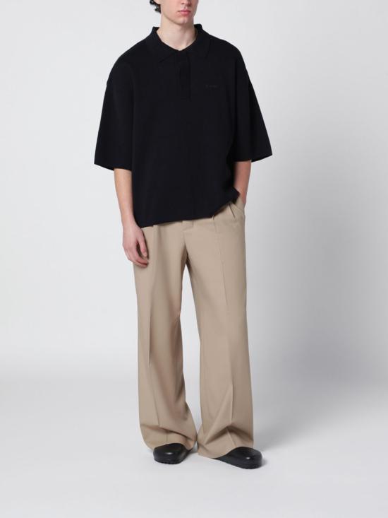 26SS 엔타이어 스튜디오 폴로 티셔츠 ESSS26PO03012 0015 Black - ENTIRE STUDIOS